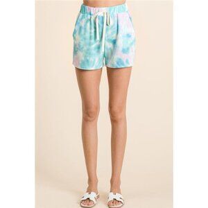 ✨NWT BiBi Tie Dye Print Casual Shorts with Twill